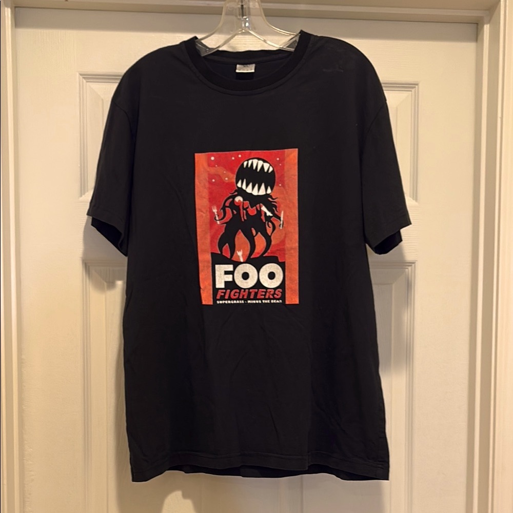 Vintage Foo Fighters Black Graphic T-Shirt Xl